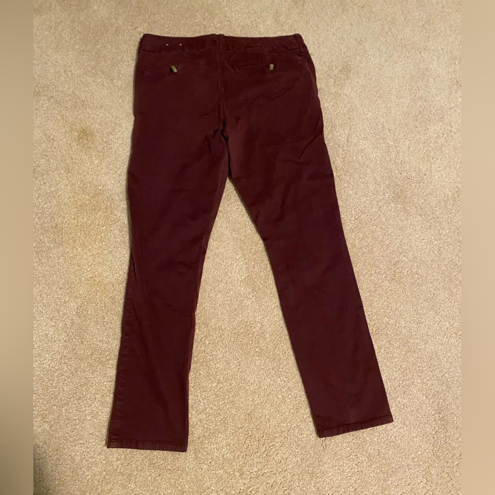 Women’s Burgundy Pants American Eagle - Picture 2 of 3